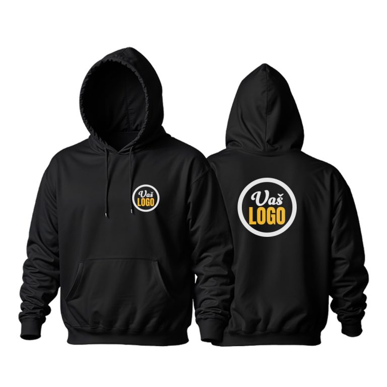 CRNA Dukserica sa štampom